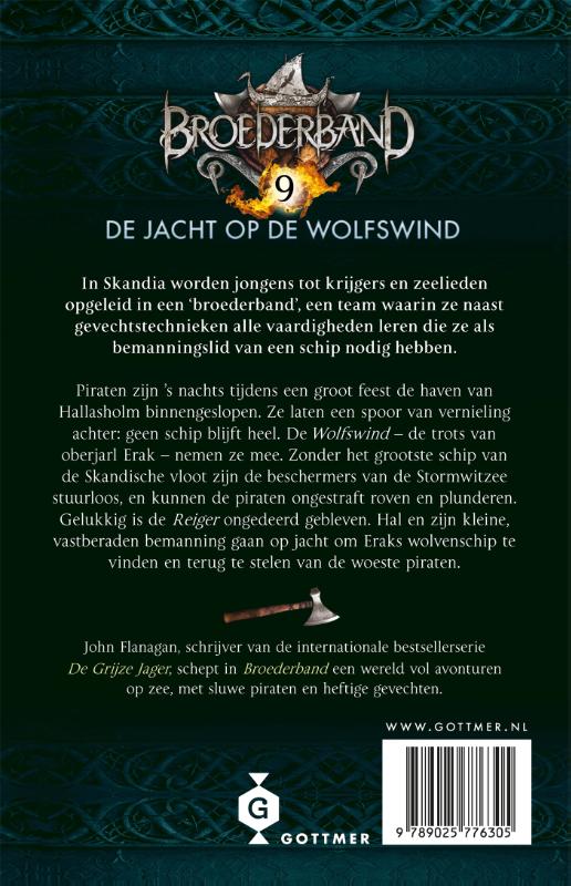 Achterkant van De jacht op de Wolfswind