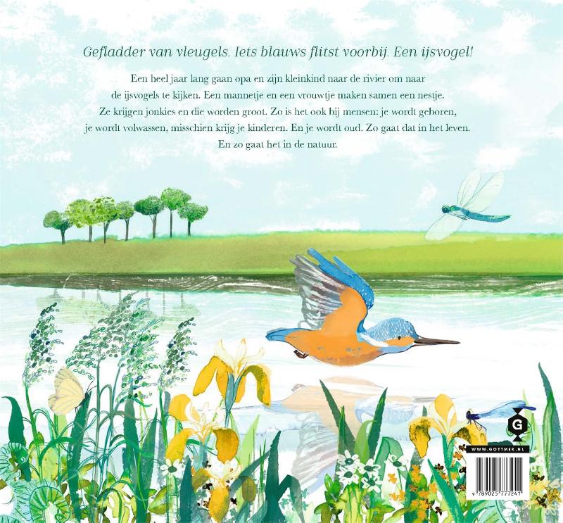 Achterkant van Opa en de ijsvogel