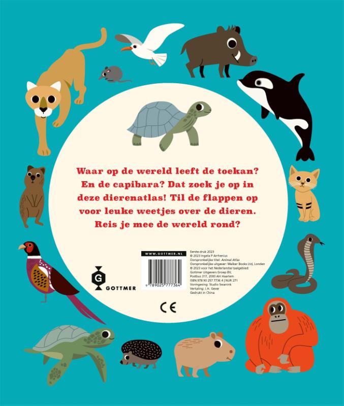Achterkant van De dierenatlas