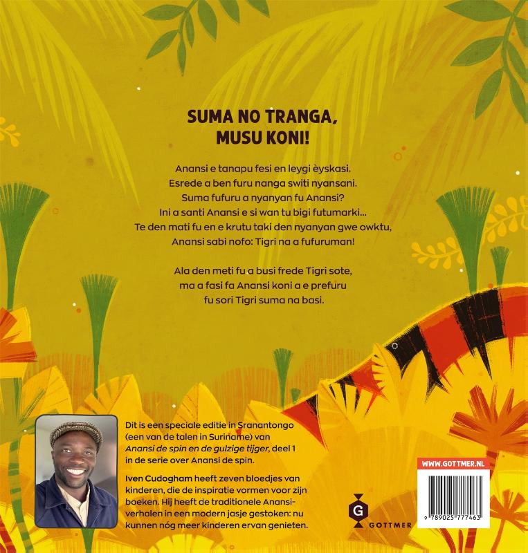 Achterkant van Anansi nanga a gridi tigri