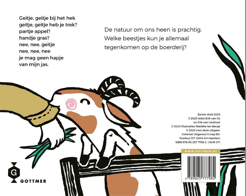 Achterkant van Hé, beestjes! Op de boerderij