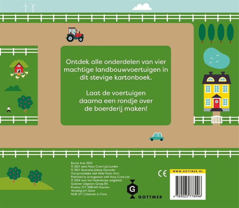 Achterkant van Een rondje met de tractor