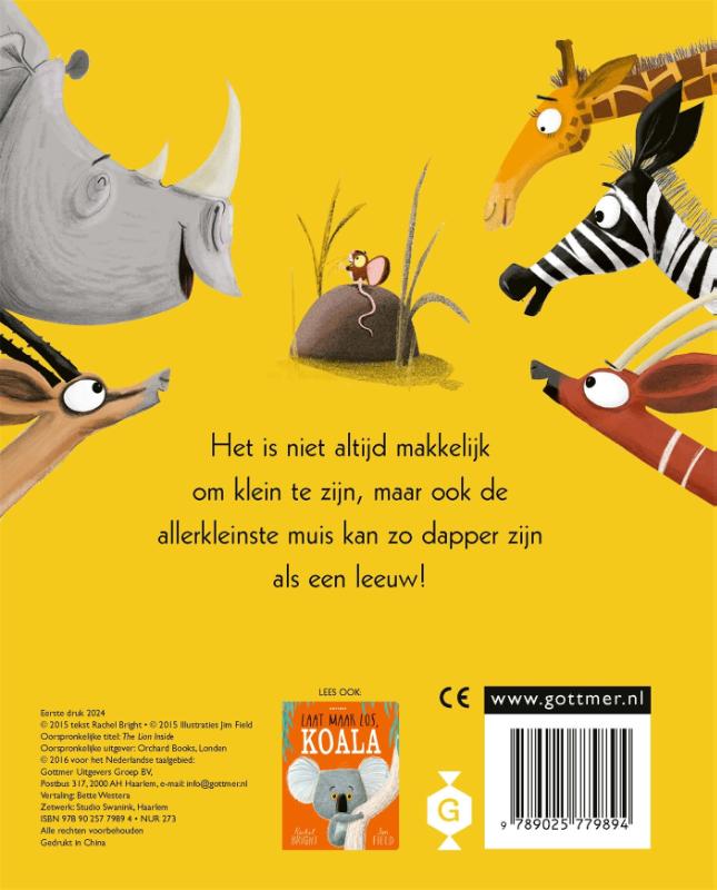 Achterkant van De leeuw in de muis