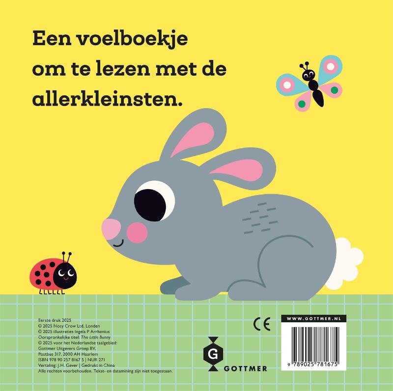 Achterkant van Dit kleine konijntje
