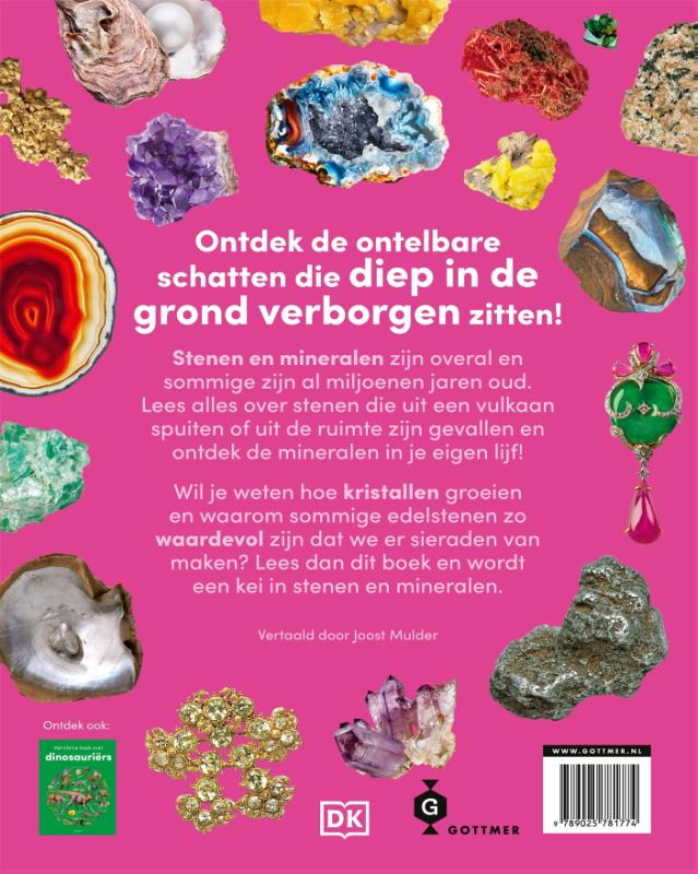Achterkant van Het kleine boek over stenen en mineralen