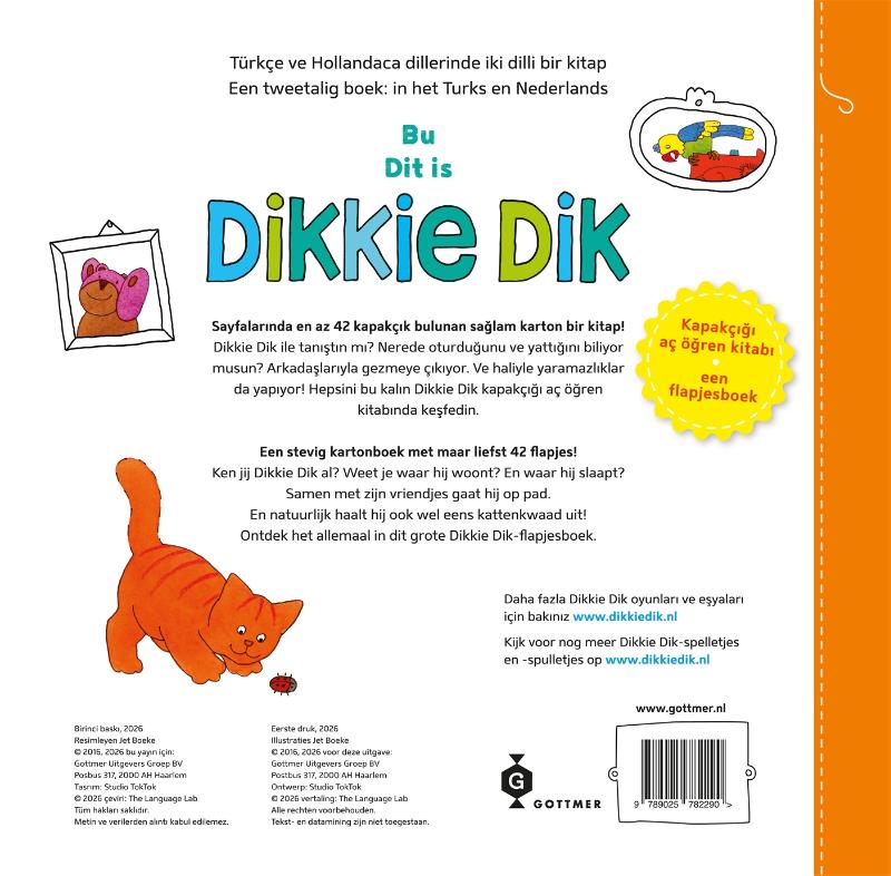 Achterkant van Dit is Dikkie Dik / Bu Dikkie Dik