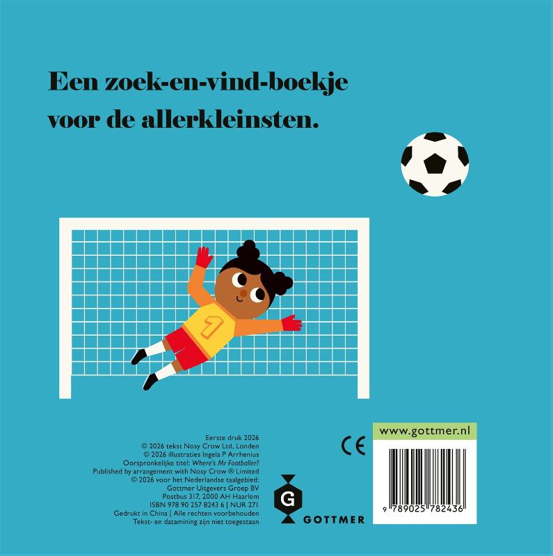 Achterkant van Voetballer, waar ben je?