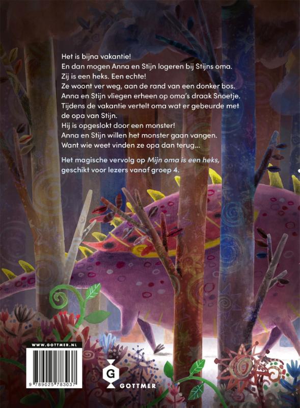 Achterkant van Een monster in het bos