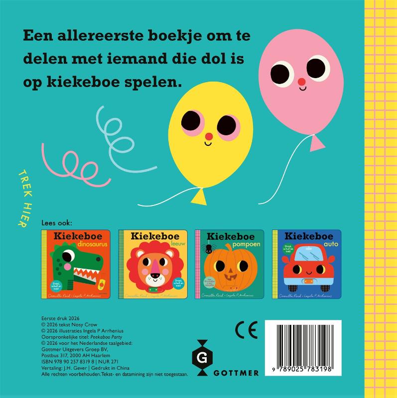 Achterkant van Kiekeboe feestje