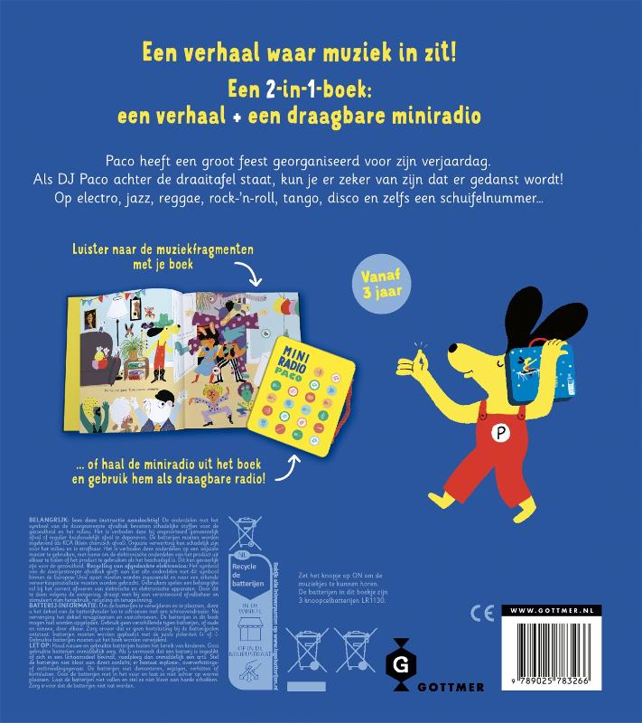 Achterkant van DJ Paco