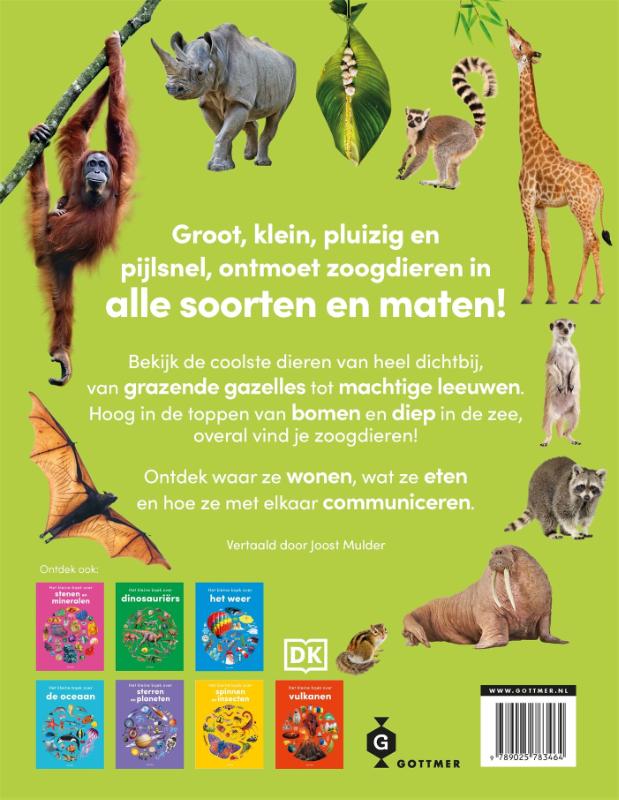 Achterkant van Het kleine boek over zoogdieren