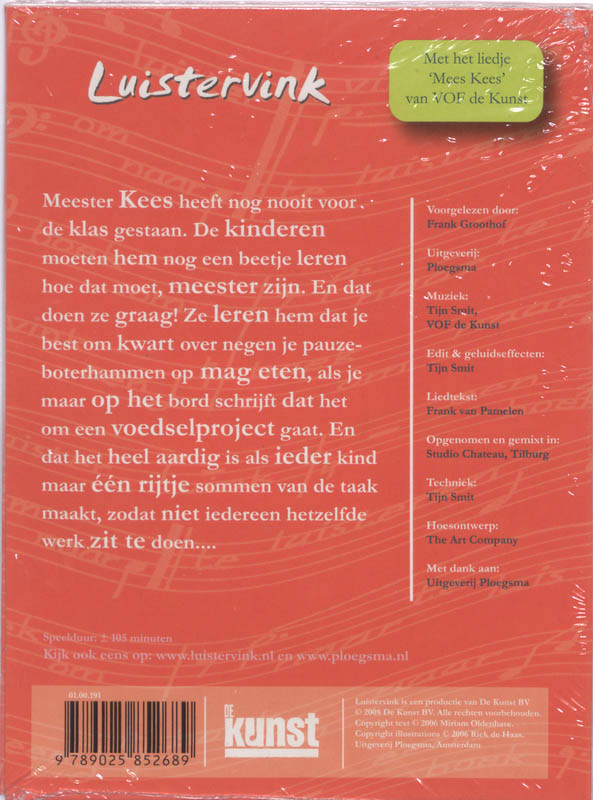 Achterkant van Mees Kees, een pittig klasje