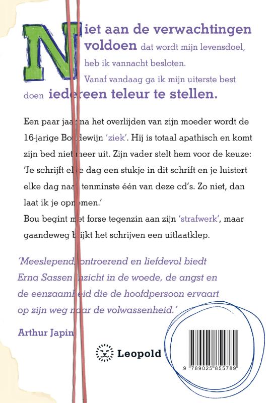 Achterkant van Dit is geen dagboek
