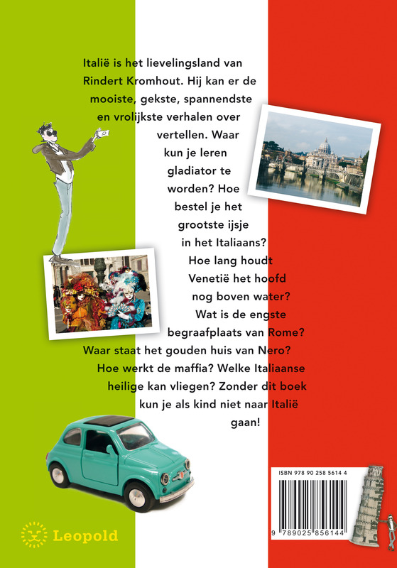 Achterkant van Naar Italie