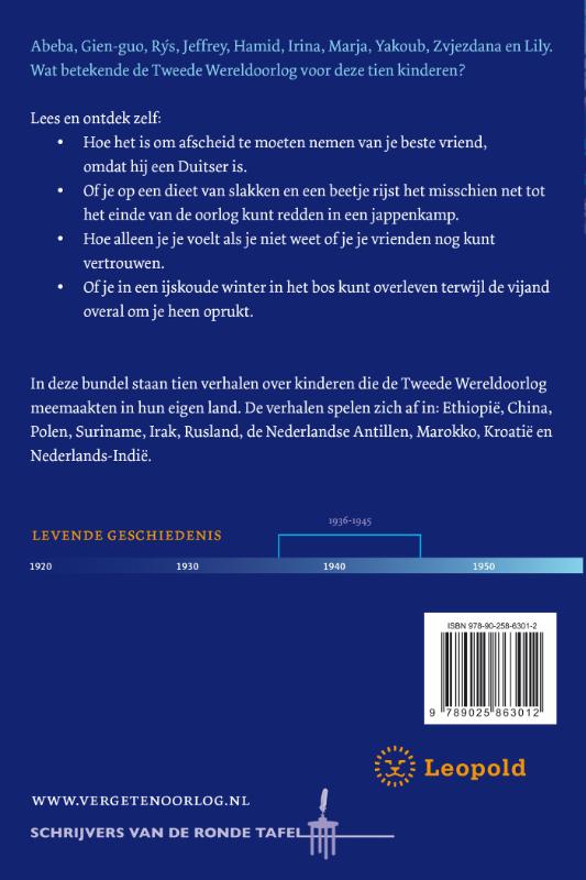 Achterkant van Vergeten oorlog