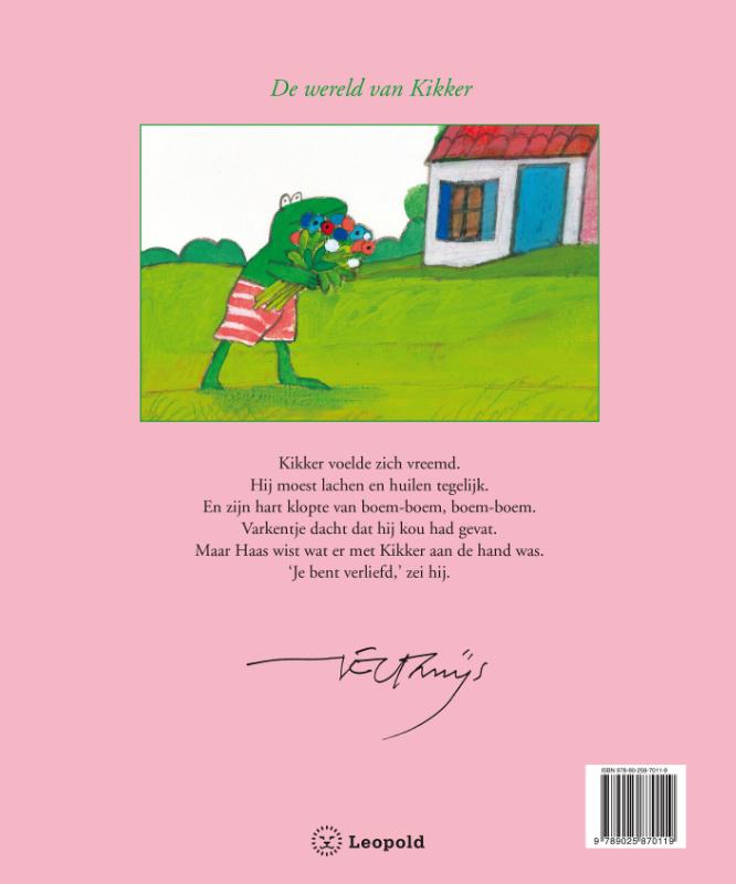 Achterkant van Kikker is verliefd