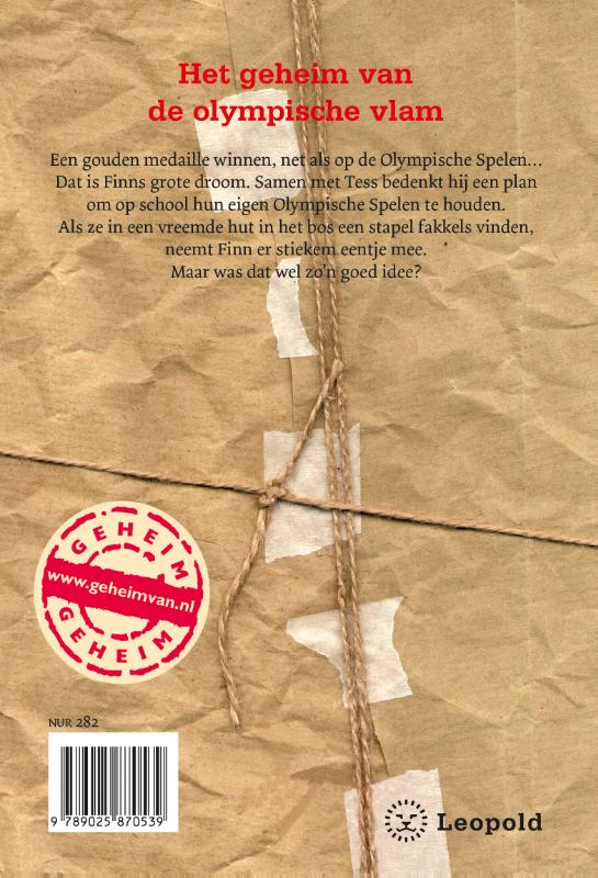Achterkant van Het geheim van de olympische vlam