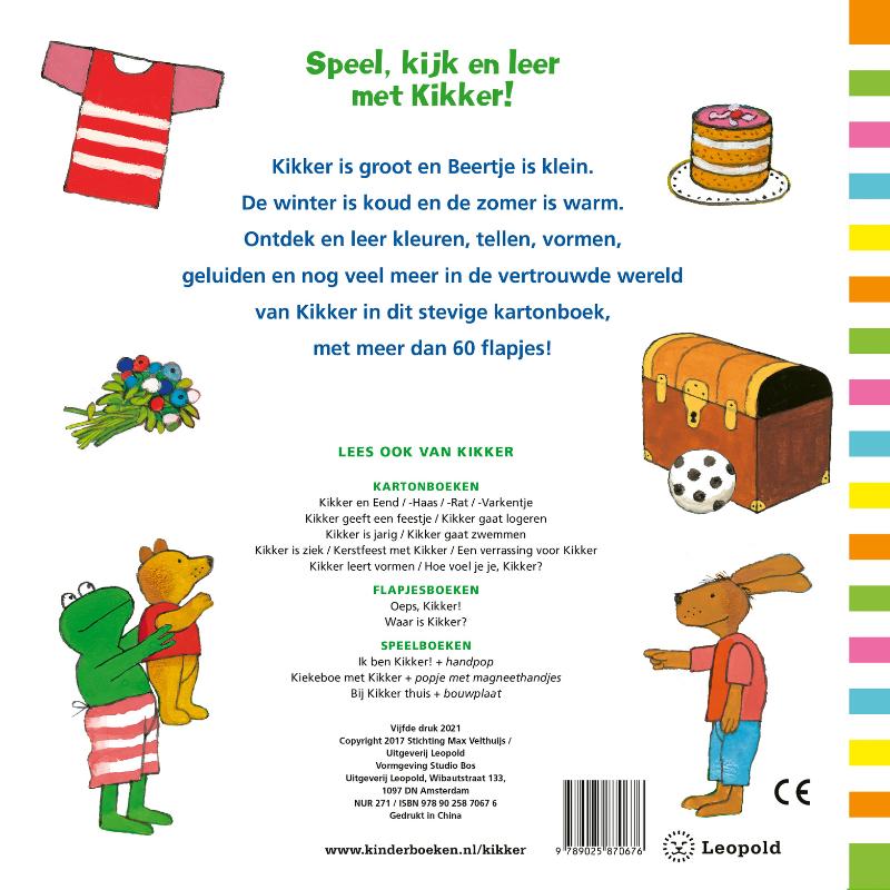 Achterkant van Het grote flapjesboek van Kikker