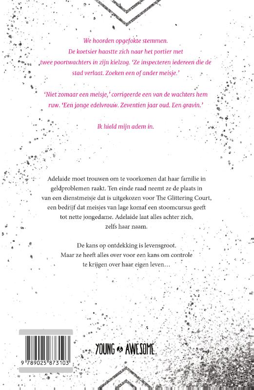 Achterkant van The glittering court