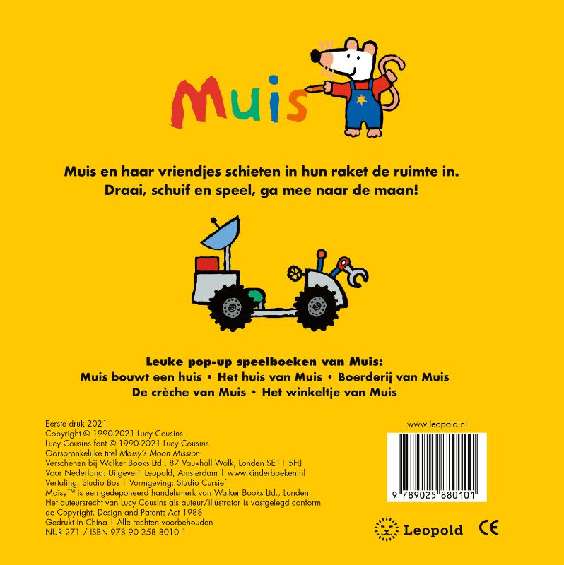 Achterkant van Muis gaat naar de maan