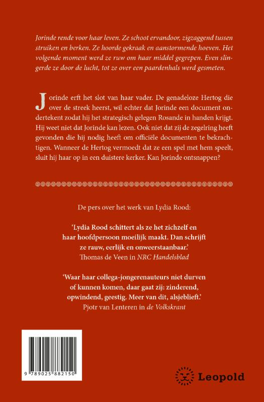 Achterkant van Ontsnapt uit het slot