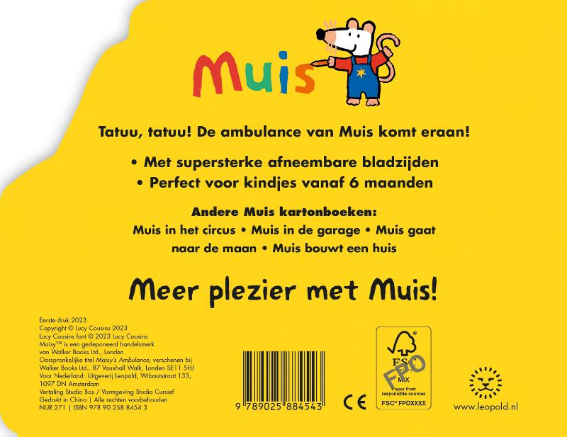 Achterkant van De ambulance van Muis