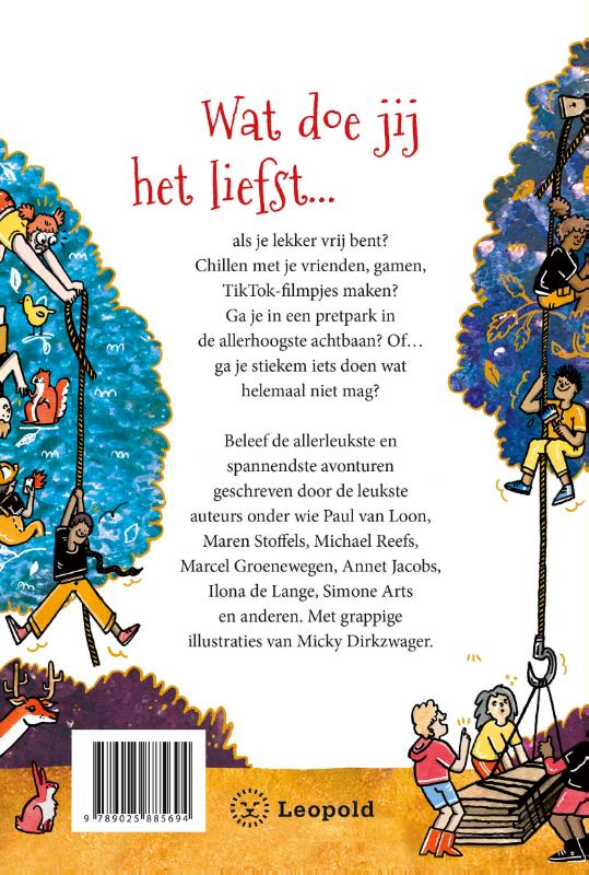 Achterkant van Chillen in een hangmat