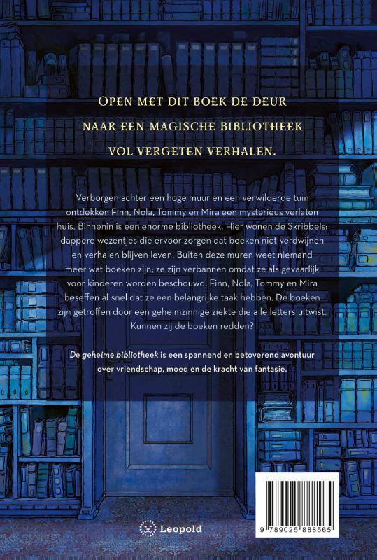 Achterkant van De geheime bibliotheek