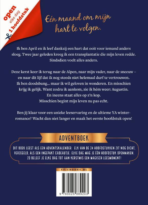Achterkant van Adventboek - A Heart for Christmas