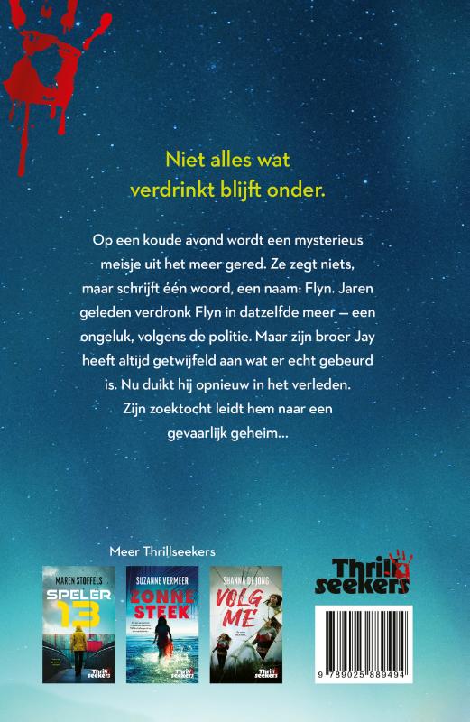 Achterkant van Het meisje in het meer