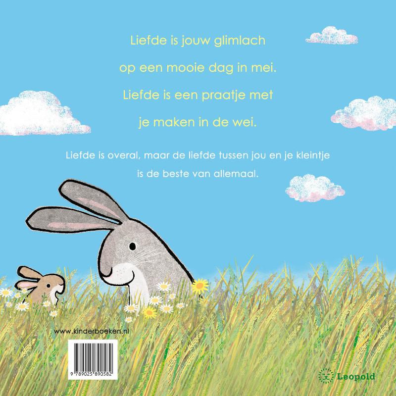 Achterkant van Dag kleintje, liefde is...