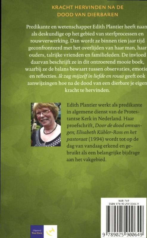 Achterkant van Ik zag mijzelf in liefde en rouw