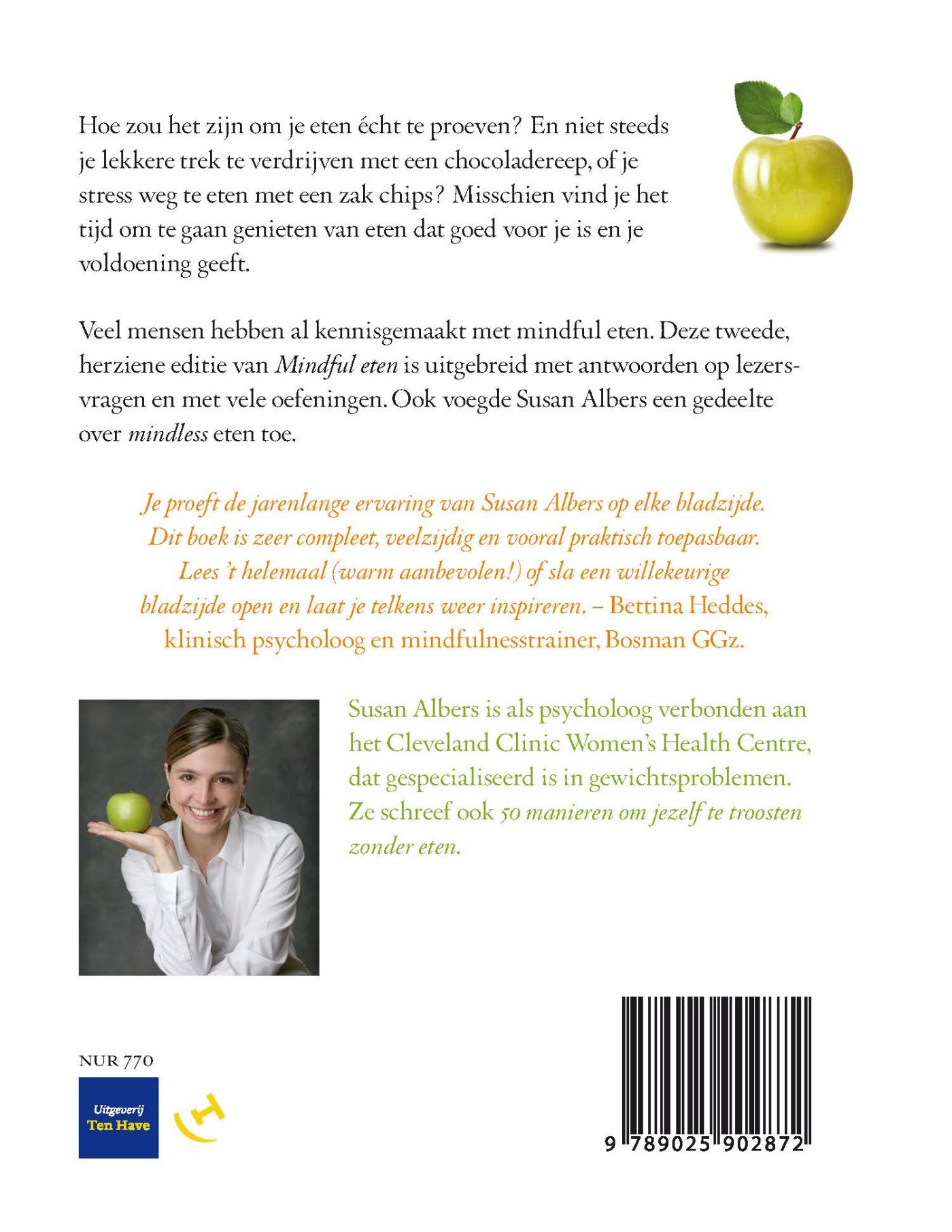 Achterkant van Mindful eten