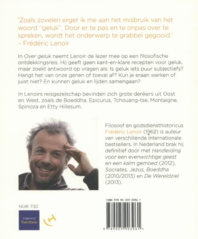 Achterkant van Over geluk