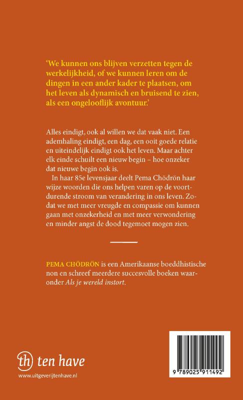 Achterkant van Elk einde een nieuw begin