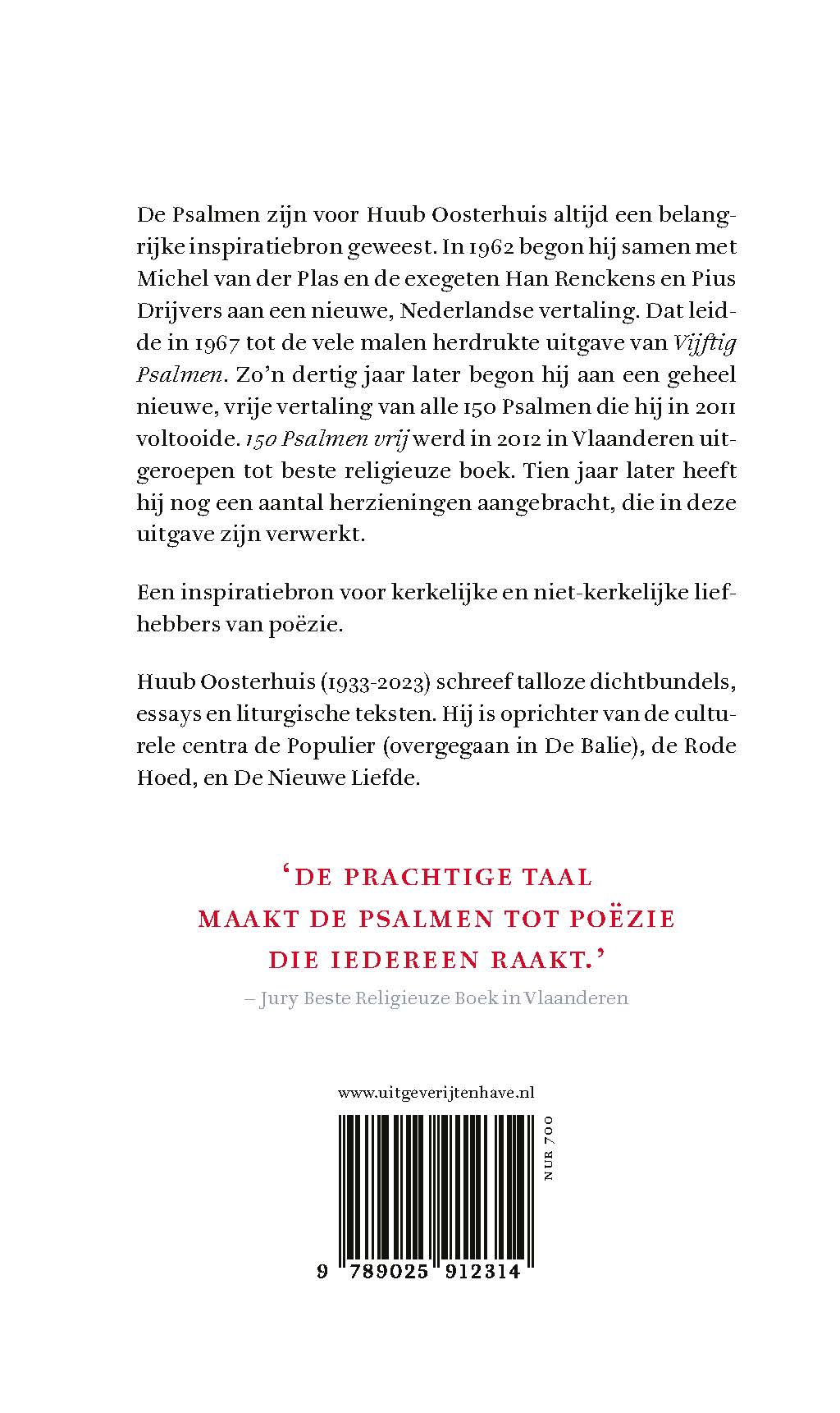 Achterkant van 150 psalmen vrij