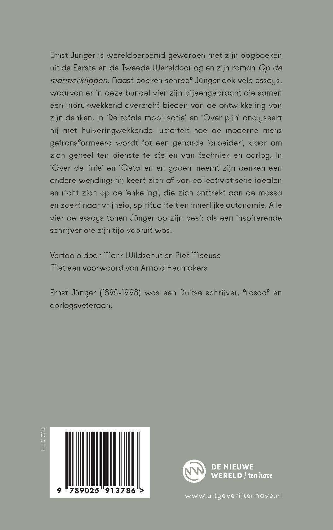 Achterkant van Totale mobilisatie en andere essays