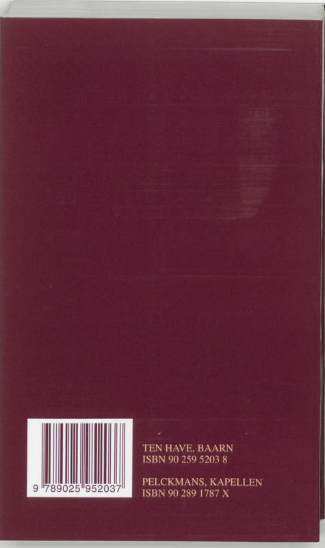 Achterkant van Gezongen liedboek