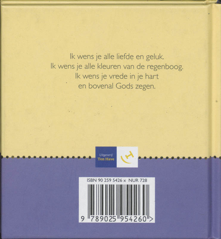 Achterkant van Ik wens je alle liefde en geluk set 5 ex