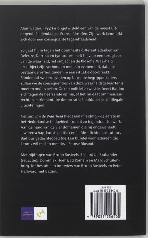 Achterkant van Het uur van de Waarheid