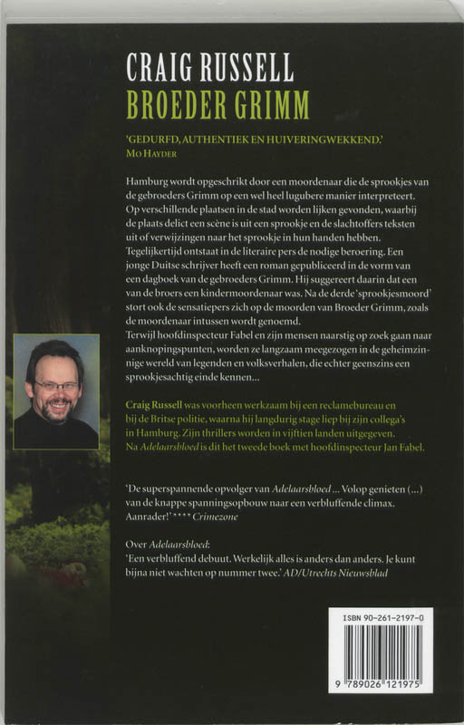 Achterkant van Broeder Grimm