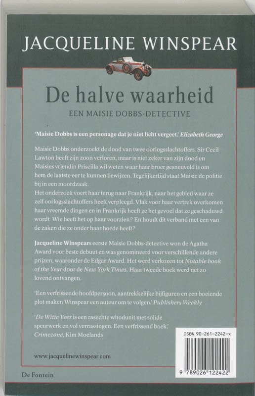 Achterkant van De halve waarheid