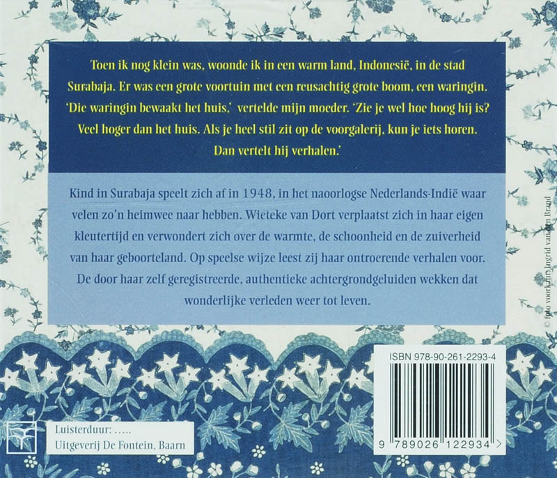 Achterkant van Kind in Surabaja luisterboek