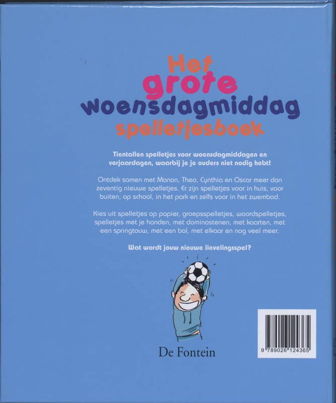 Achterkant van Het grote woensdagmiddag spelletjesboek