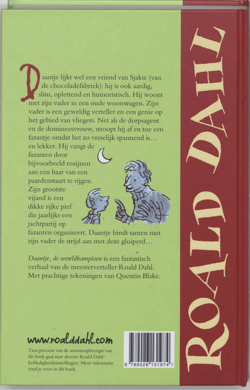 Achterkant van Daantje, de wereldkampioen