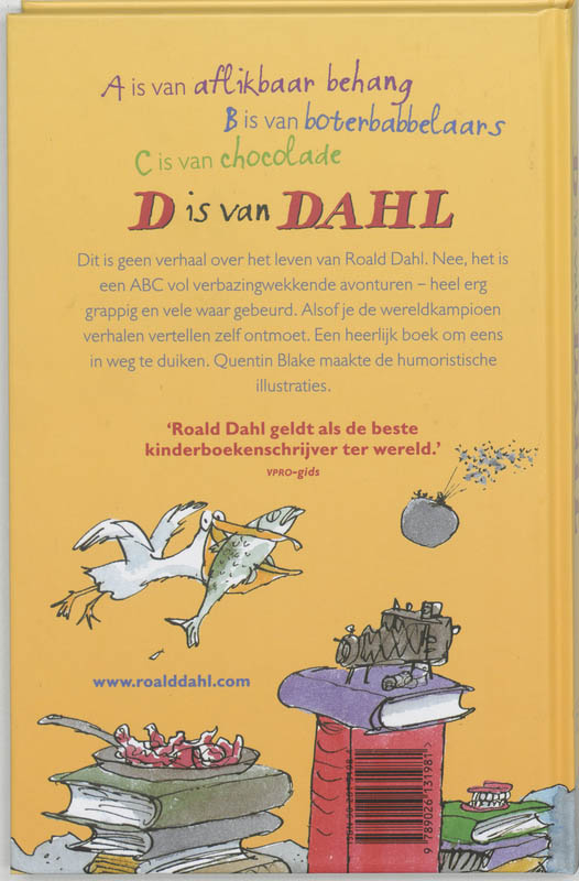 Achterkant van D is van Dahl