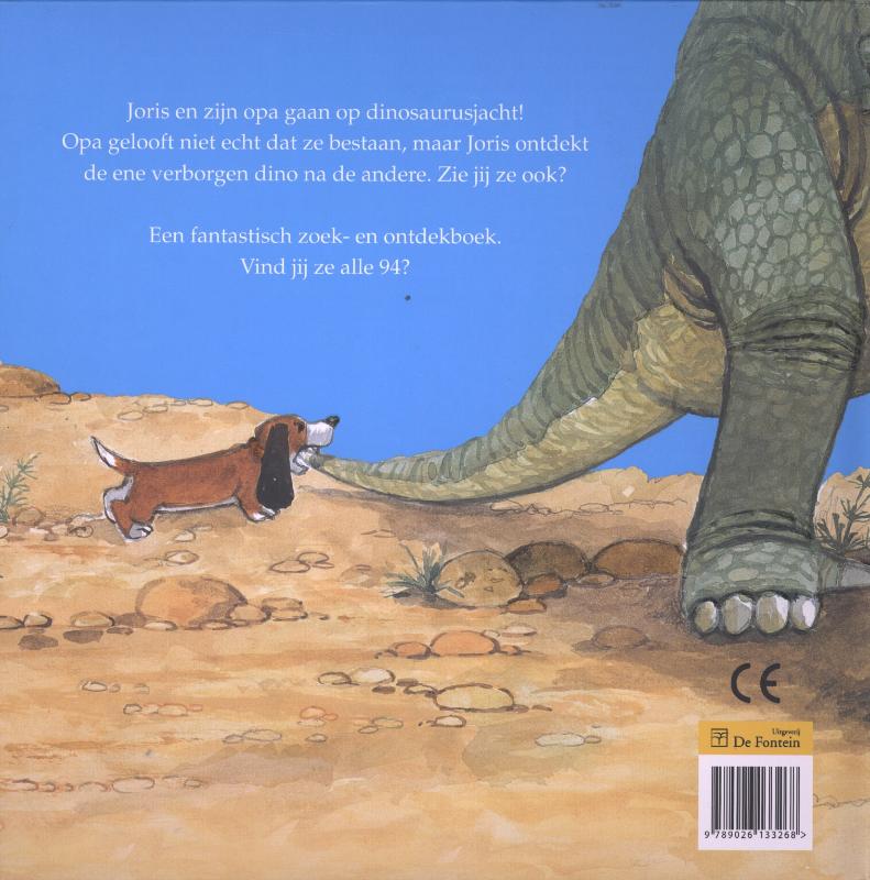 Achterkant van Waar is de dinosaurus