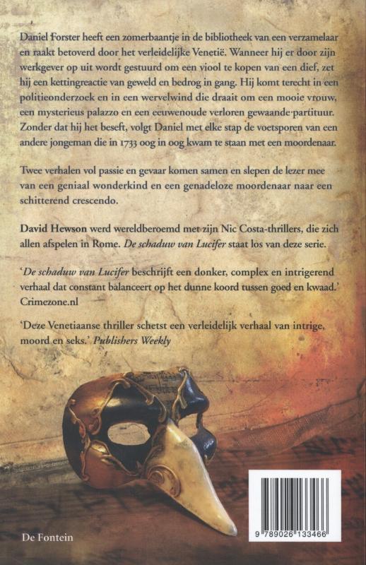 Achterkant van De schaduw van Lucifer
