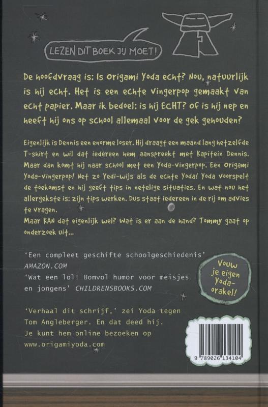 Achterkant van Het orakel Yoda