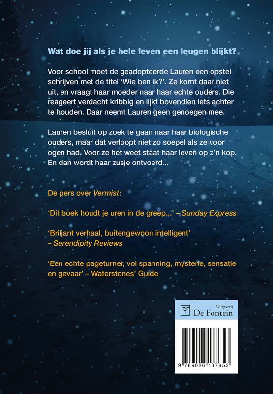 Achterkant van Vermist